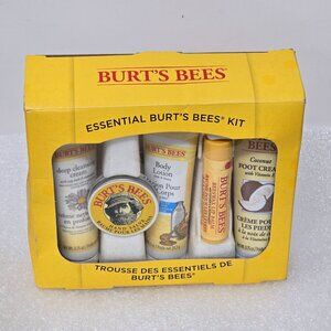 Burt's Bees Essential Kit With Cleansing Cream Body Lotion Hand Salve & Foot Cre